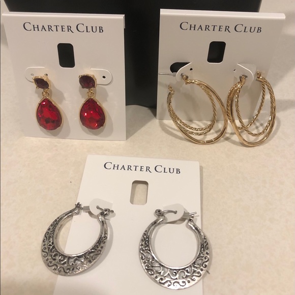Charter Club Jewelry - Charter Club Earring Deal all 3 for $40